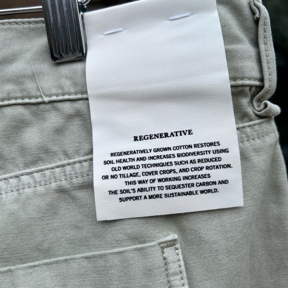 Citizens of Humanity Light Green Leah cargo tapered jeans pants - Picture 2 of 8